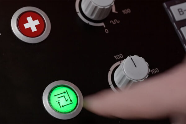 Knöpfe einer Maschine von Müller Martini Manufacturing in Hasle.